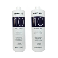 Kit 2 Pravana Peróxido Chromasilk Creme Developer 10 Vol 1l