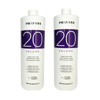 Kit 2 Pravana Peróxido Chromasilk Creme Developer 20 Vol 1l