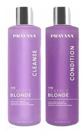 The Perfect Blonde Shampoo Y Acondicionador 325ml Pravana