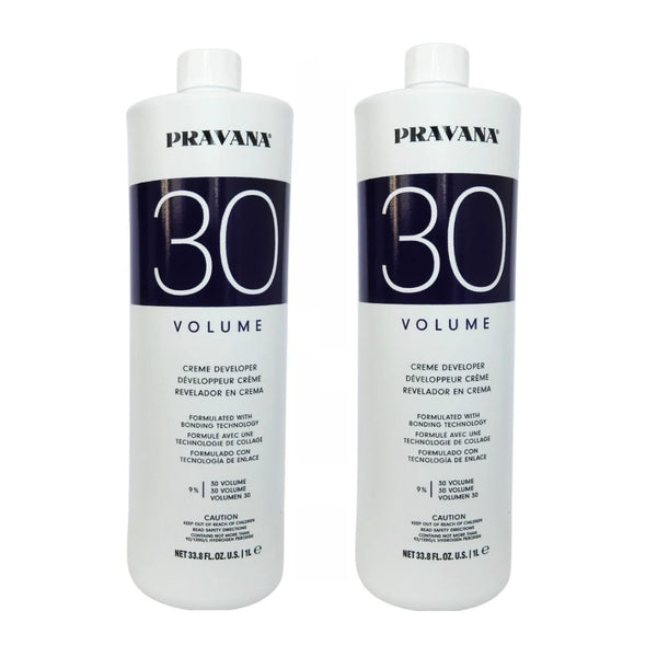 Kit 2 Pravana Peróxido Chromasilk Creme Developer 30 Vol 1l